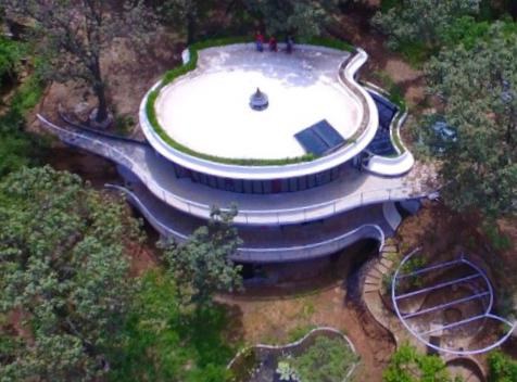 Aerial view of the monastery